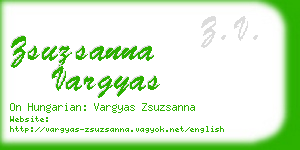 zsuzsanna vargyas business card